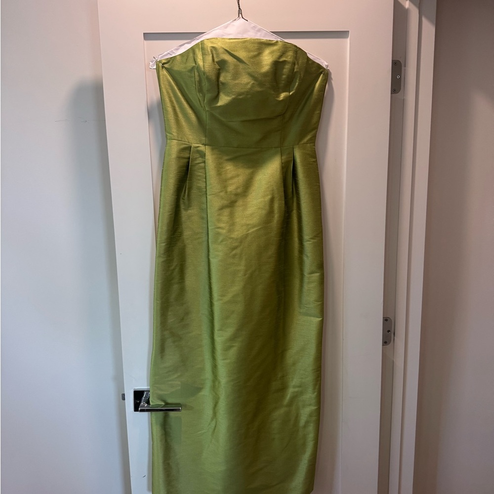 Lula Kate Tea Green Strapless Dress